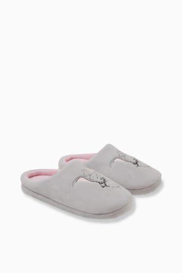 Women - Slippers - Dumbo - light gray