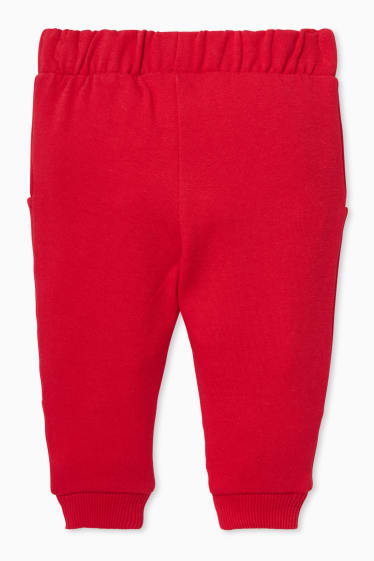 Niemowlęta - Niemowlęce spodnie dresowe - czerwony
