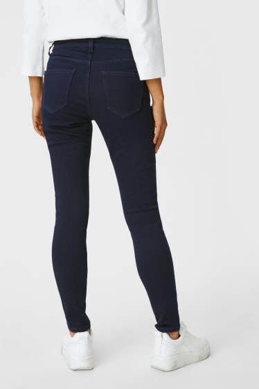 Dames - Skinny jeans - thermojeans - jeansdonkerblauw