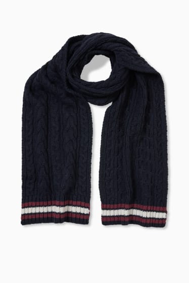 Men - Scarf - dark blue