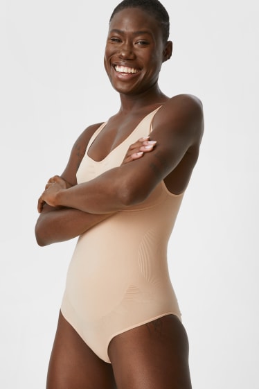 Femei - Body modelator - fără cusături  - bej