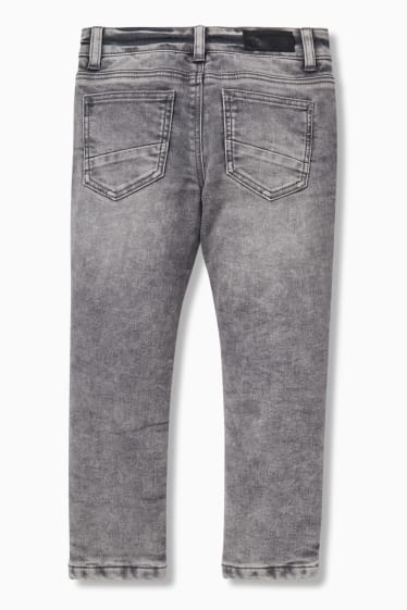 Kinder - Slim Jeans - Thermojeans - jeans-grau