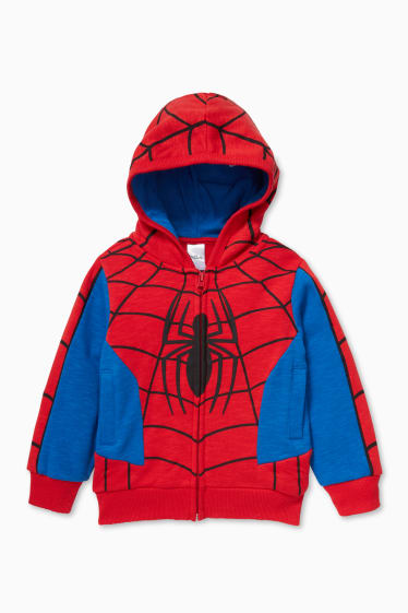 Kinder - Spider-Man - Sweatjacke mit Kapuze - rot