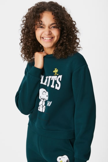 Teens & Twens - CLOCKHOUSE - Sweatshirt - Peanuts - dunkelgrün