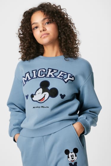 Femei - CLOCKHOUSE - bluză de molton - Mickey Mouse - albastru