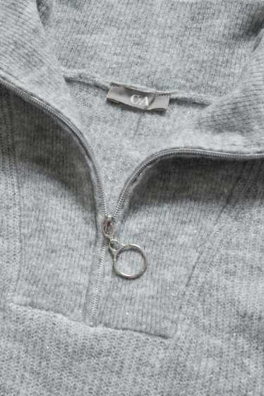 Women - Jumper - shiny - light gray-melange