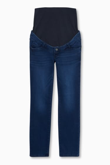 Dames - Thermo-zwangerschapsjeans - slim jeans - jeansdonkerblauw