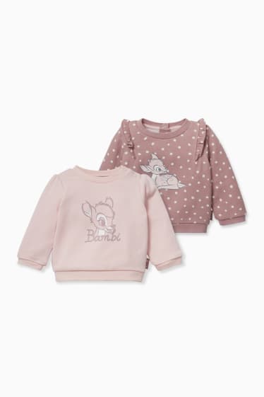 Babies - Multipack of 2 - Bambi - baby sweatshirt - rose
