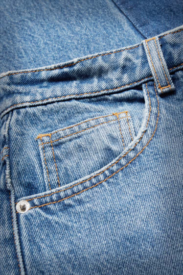 Women - CLOCKHOUSE- wide leg jeans - high waist - blue denim