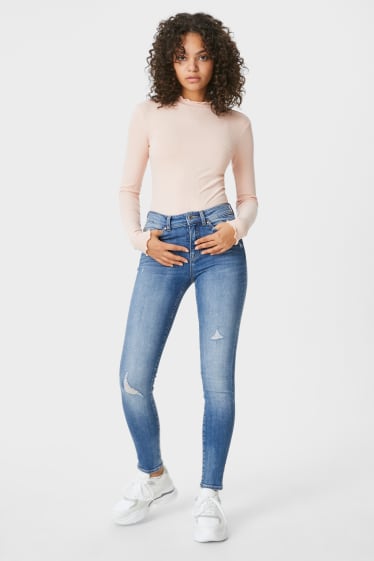 Mujer - CLOCKHOUSE - skinny jeans - vaqueros - azul