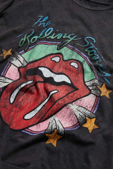 Damen - CLOCKHOUSE - T-Shirt - Rolling Stones - grau-melange