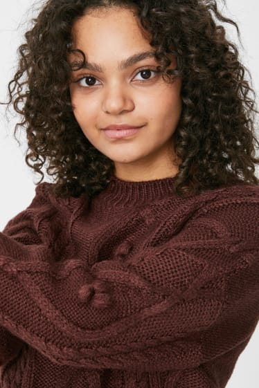 Women - CLOCKHOUSE - jumper - dark brown