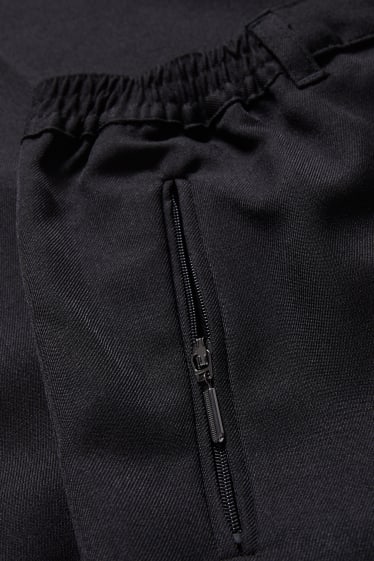 Dames - Pantalon - tapered fit - zwart