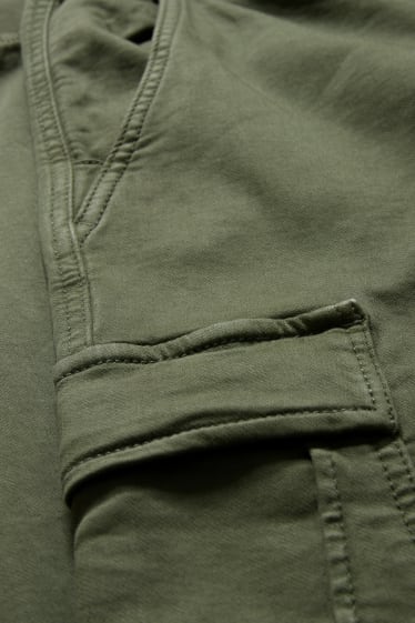 Mężczyźni - Spodnie bojówki - slim fit - zielony