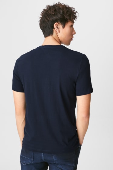 Heren - MUSTANG - T-shirt - donkerblauw