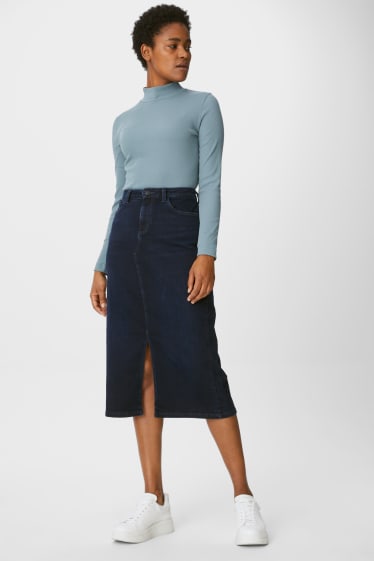 Damen - Jeansrock - jeans-blau