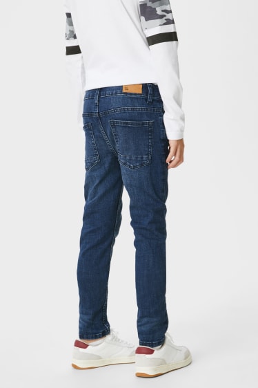 Dětské - Slim jeans - džíny - tmavomodré