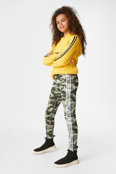 Kinder - Thermoleggings - camouflage