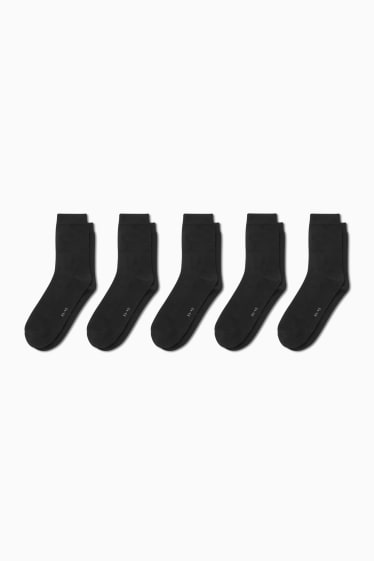Femmes - Lot de 5 paires - chaussettes - noir