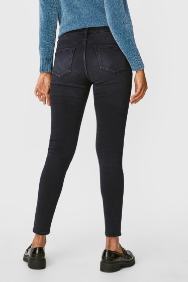 Women - Skinny jeans - thermal jeans - denim-dark gray