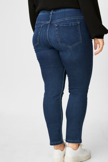 Femmes - Slim jean - mid waist - jean bleu foncé