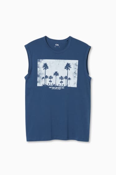 Men - Vest top - blue