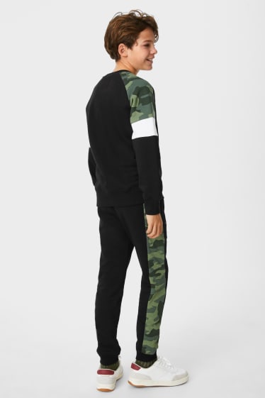 Children - Set - sweatshirt and joggers - 2 piece - black