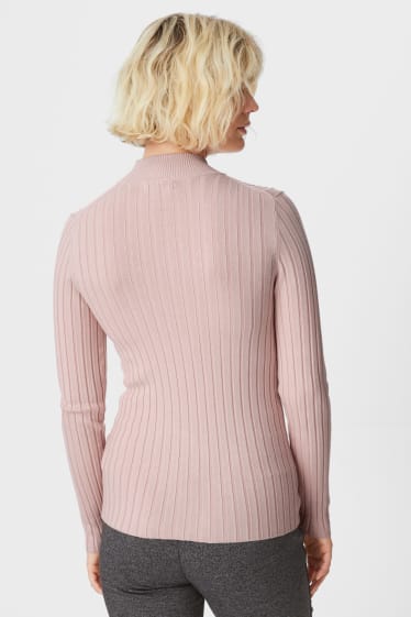 Damen - Basic-Pullover - rosa