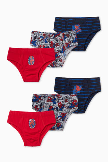 Children - Multipack of 6 - Spider-Man - briefs - red