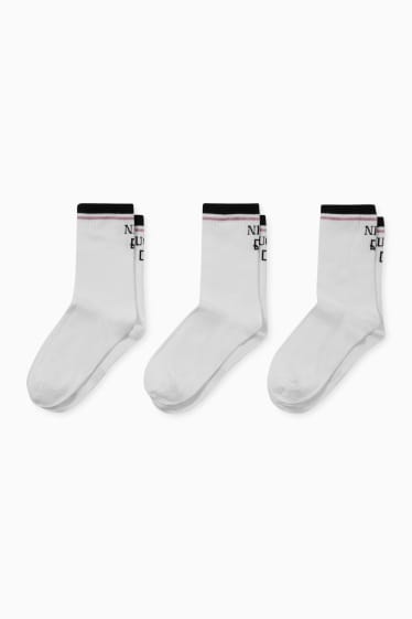 Women - Multipack of 3 - socks - white