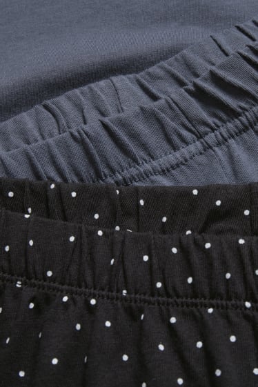 Femmes - Lot de 2 - pantalons de pyjama - noir