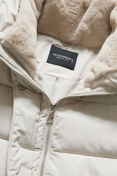 Women - Quilted jacket - creme