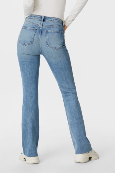 Dámské - Flared jeans - džíny - světle modré