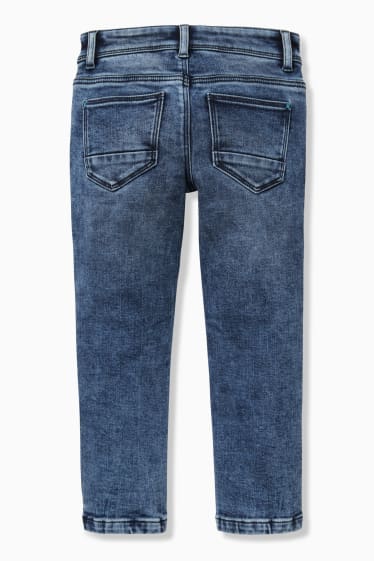 Kinderen - Straight jeans - thermojeans - jeansblauw