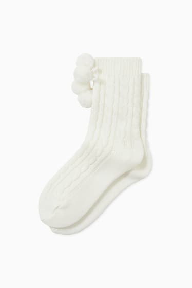 Damen - Socken - weiß