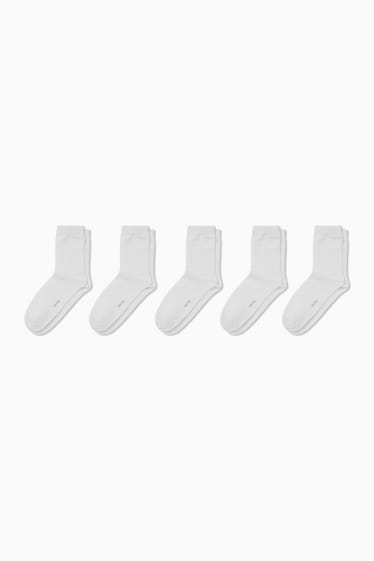 Damen - Multipack 5er - Socken - weiss