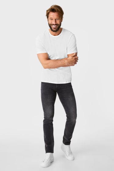 Herren - Skinny Jeans - LYCRA® - dunkeljeansgrau