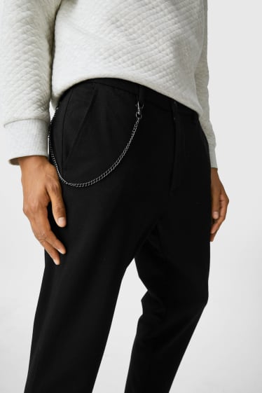 Men - CLOCKHOUSE - chinos - slim fit - black
