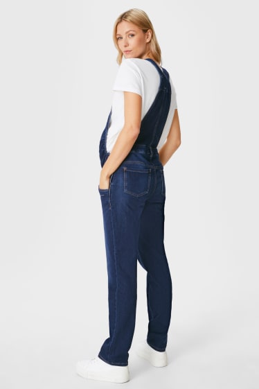 Donna - Jeans premaman - salopette a pantalone - jeans grigio-blu