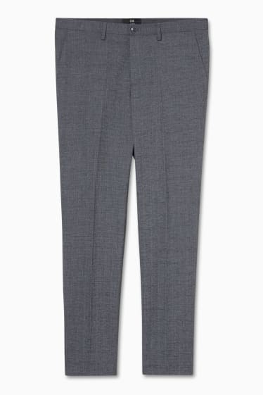 Hommes - Pantalon de costume - slim fit - stretch - LYCRA® - gris foncé