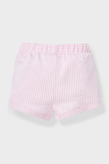 Bebés - Shorts para bebé - de rayas - rosa