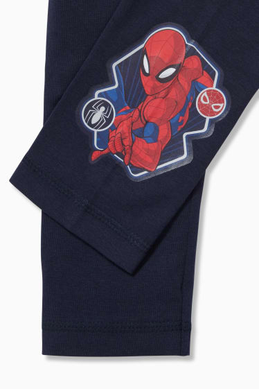 Kinderen - Set van 2 - Spider-Man - lange onderbroek - donkerblauw