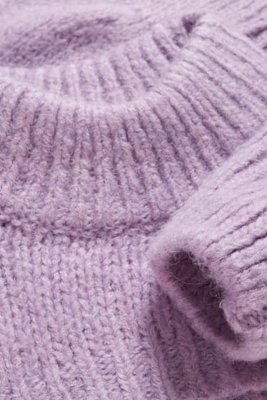 Teens & young adults - CLOCKHOUSE - super cropped jumper - light violet