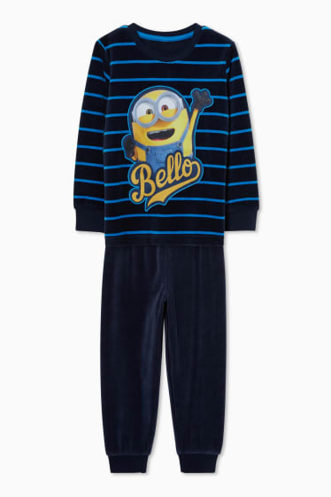Kinder - Minions - Pyjama - 2 teilig - dunkelblau