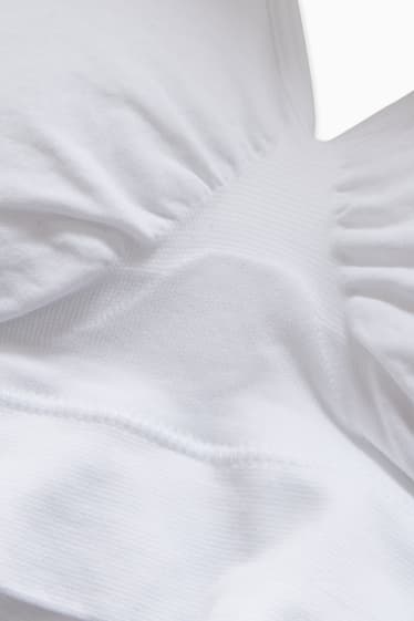 Donna - Brassière - imbottito - senza cuciture - bianco