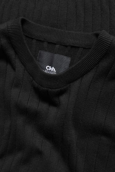 Mężczyźni - CLOCKHOUSE - sweter - czarny