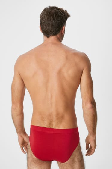 Heren - Set van 3 - slip - zwart / rood