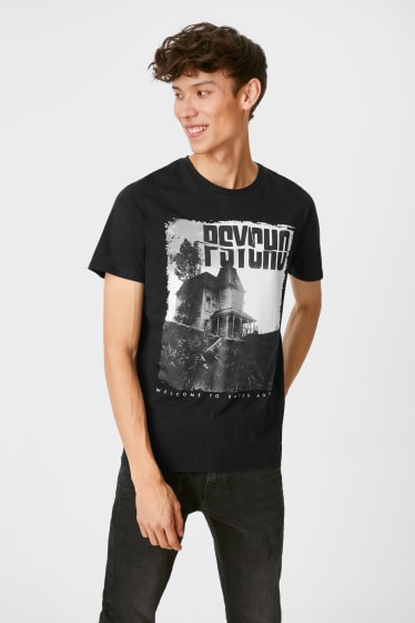 Men - CLOCKHOUSE - T-shirt - Psycho - black