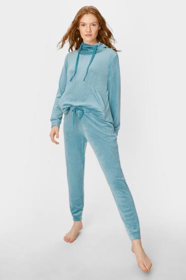 Donna - Pantaloni pigiama - azzurro