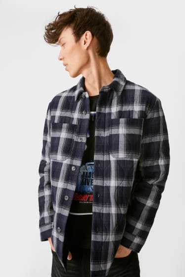 Men - CLOCKHOUSE - shirt jacket - dark blue